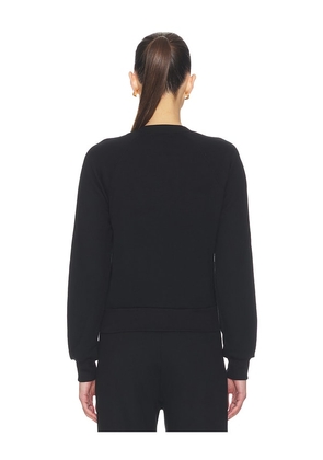 Eterne Shrunken Raglan Sweatshirt in Black. Size L. Also in XS, S, M.