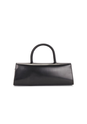 BY FAR Mini Longa East-West Bag in Black.