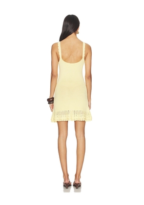 DEVON WINDSOR Willamina Dress in Lemon. Size L. Also in S, XS, M, XL.
