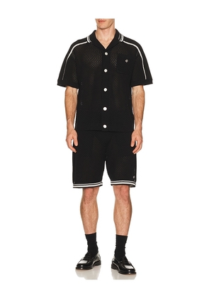 Casablanca Casablanca Mesh Shirt in Black. Size M. Also in S, L, XL/1X, XXL/2X.