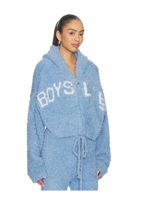 Boys Lie Bohdi Cozy Alex Zip in Baby Blue. Size XS/S. Also in M/L.