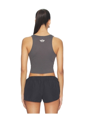 Boys Lie Signature Begee Tank Top in Charcoal. Size XS/S. Also in XL/XXL.