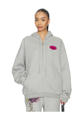 Boys Lie Cupids Club Harley Zip in Light Grey. Size XS/S. Also in M/L.
