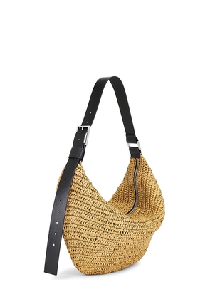 ALLSAINTS Luna Paper Shoulder Bag in Neutral.