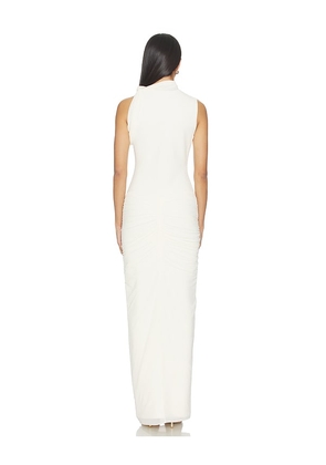 ET OCHS Imogen Knit Combo Gown in Ivory. Size 0. Also in 2, 4, 6, 8.