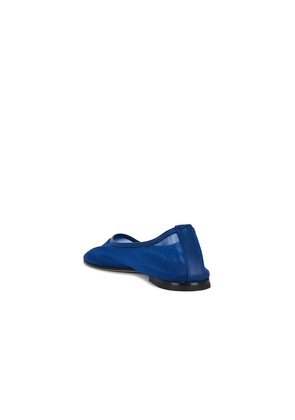 Dear Frances Balla Flat in Blue. Size 37. Also in 36, 38.