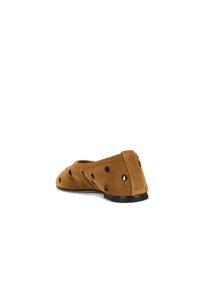 Dear Frances Balla Flat in Tan. Size 37. Also in 36, 38, 40.