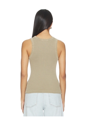 AGOLDE Poppy Tank Top in Sage. Size L. Also in XS, S, M.