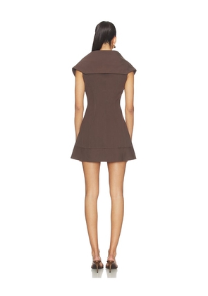 Cult Gaia Avie Dress in Brown. Size 0. Also in 00, 2, 4, 6, 8, 10.