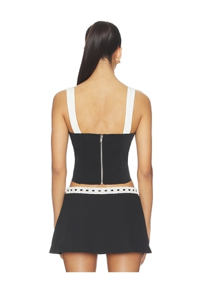 BY.DYLN Juliette Top in Black. Size L. Also in XS, S, M, XL.