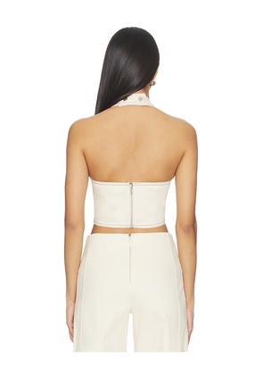 BY.DYLN Emmett Top in Cream. Size L. Also in M, S, XL, XS.