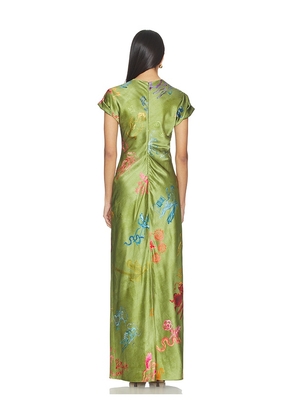 Alejandra Alonso Rojas Nausheen Dress in Green. Size 0. Also in 2.