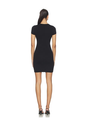 Eterne Cap Sleeve Mini Dress in Black. Size XS. Also in M, L, XL.