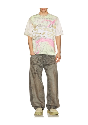 Diesel Clint Tee in Mint. Size L. Also in S, XL/1X.