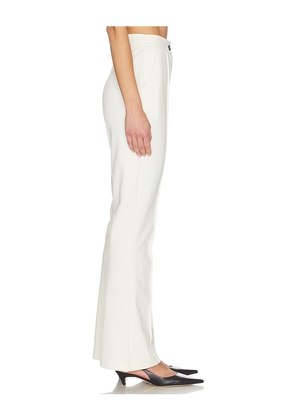 ALIGNE Justin Pintuck Jersey Trouser in White. Size 0. Also in 2, 4, 6, 8.