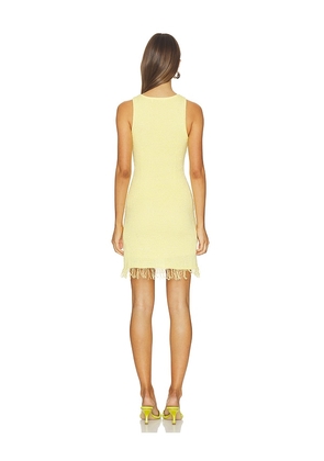 ASTA RESORT Natalia Mini Dress in Yellow. Size L. Also in S.