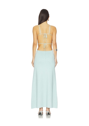 DELFI Gaia Long Dress in Baby Blue. Size L. Also in M.