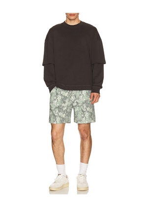 Bad Birdie French Terry Short in Grey. Size L. Also in S, M, XL/1X.