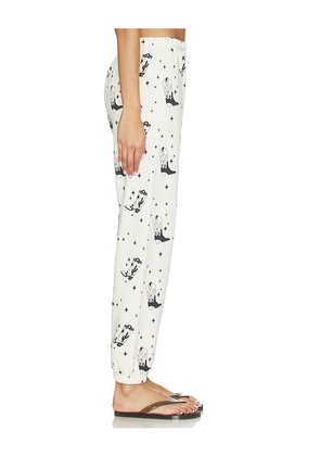 BEACH RIOT Nash Sweatpant in White. Size L. Also in XS, S, M.