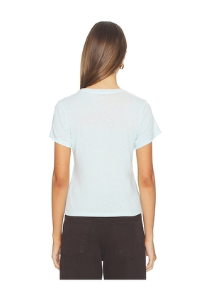 DAYDREAMER Let's Horse Around Burnout Vintage Tee in Baby Blue. Size L. Also in XS, S, M, XL.