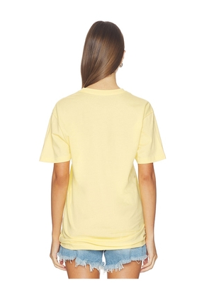 DEPARTURE Camp St. Tropez 1989 Tee in Yellow. Size L. Also in M, S, XL, XS.