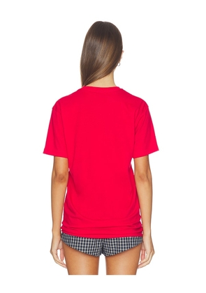 DEPARTURE Montecito Athletics Tee in Red. Size L. Also in M, S, XS.