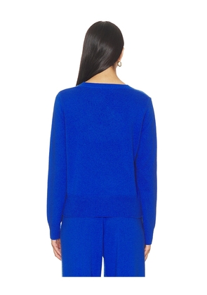 Artless Tove V-neck Sweater in Royal. Size L. Also in XS, S, M, XL.