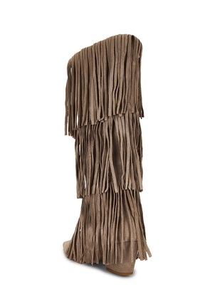 Aniye By Cowboy Fringes Boot in Taupe. Size 37. Also in 39, 40, 41.