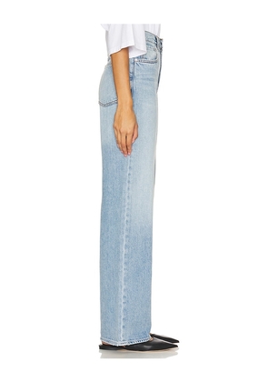 GRLFRND Brooklyn High Rise Straight Jeans in Denim-Medium. Size 24. Also in 32.