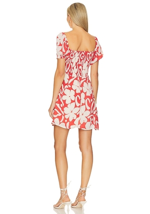 FAITHFULL X Revolve Domenica Mini Dress in Red. Size XL. Also in XS.