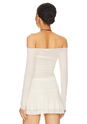Indah Coco Pinch Bra Top in Ivory. Size XL. Also in M, L.