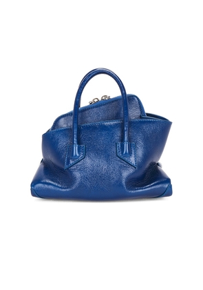 THE ATTICO La Passeggiata Mini Top Handle Bag in Blue.