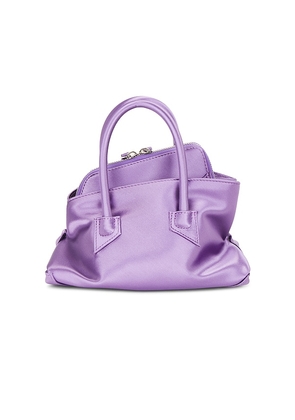 THE ATTICO La Passeggiata Mini Top Handle Bag in Purple.