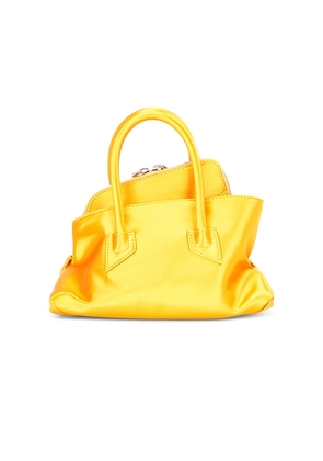 THE ATTICO La Passeggiata Mini Top Handle Bag in Orange.