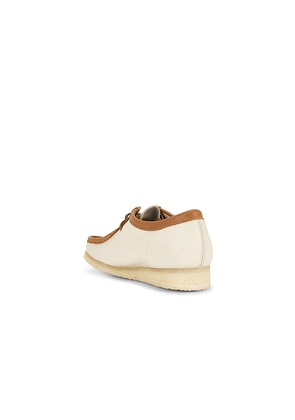 Clarks Wallabee in White. Size 10. Also in 9, 9.5, 10.5.