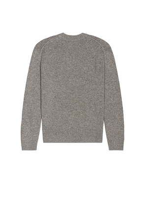 FRAME Crew Neck Cashmere Sweater in Grey. Size S. Also in M.