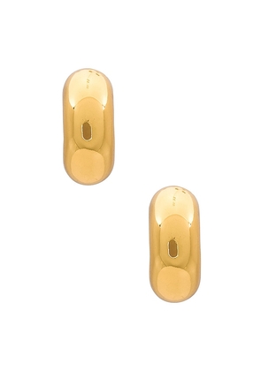 Jenny Bird Tome Small Hoops in Metallic Gold.