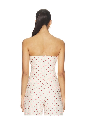 Amanda Uprichard x REVOLVE Soho Top in Beige. Size L. Also in M, S, XL, XS.