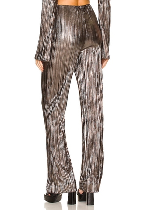 House of Harlow 1960 x REVOLVE Lidia Pant in Metallic Silver, grey. Size L. Also in S, XS, XL.