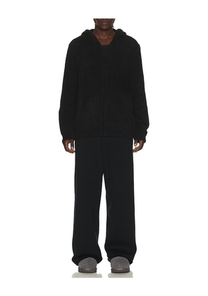 Barefoot Dreams Cozychic Zip Up Hoodie in Black. Size L. Also in M, XL/1X.