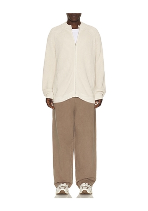 Barefoot Dreams Sunbleach Zip Up Sweater in Cream. Size L. Also in S, M, XL/1X.