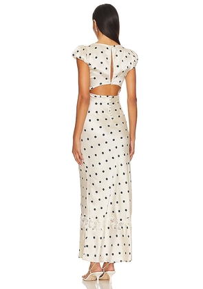 Free People Butterfly Babe Midi Dress in Ivory. Size L. Also in M, XL.