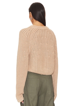 Free People Sweet Nothing Cardi in Tan. Size M. Also in S, L, XL.