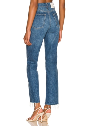 GRLFRND Cassidy Mid Rise Straight in Denim-Medium. Size 32. Also in 31.