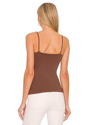 Free People Seamless V Neck Cami in Chocolate. Size M/L. Also in XS/S.