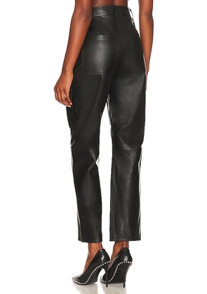 GRLFRND Gianna Cargo Pant in Black. Size 30. Also in 29, 31.