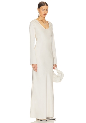 Helsa Angelica Backless Maxi Dress in Ivory. Size S. Also in M.