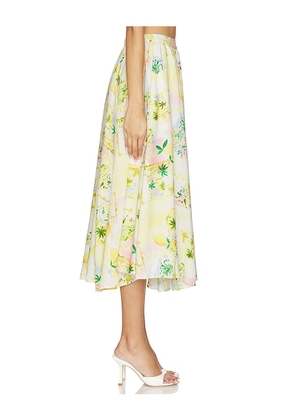 ASTR the Label Kaleigh Skirt in Lemon. Size L. Also in M, S, XL, XS.