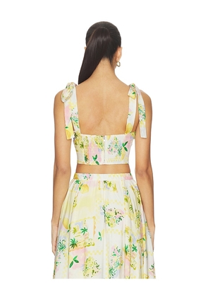ASTR the Label Kaleigh Top in Lemon. Size L. Also in XL.