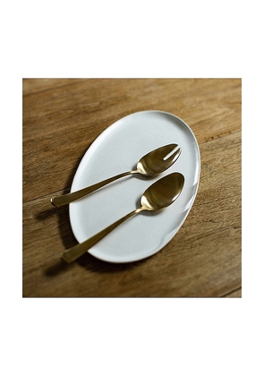 Fable The Oval Serving Platter in White.